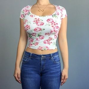 5/$20 Floral Crop Top